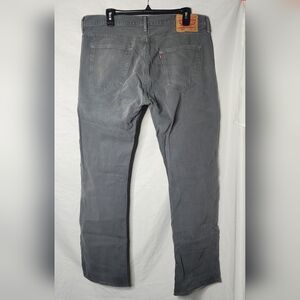Men's LEVIS 501 Button Fly Jeans 36x32 Gray Soft Denim